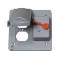Gizmo Electrical Box Cover, Square, Plastic GI156174